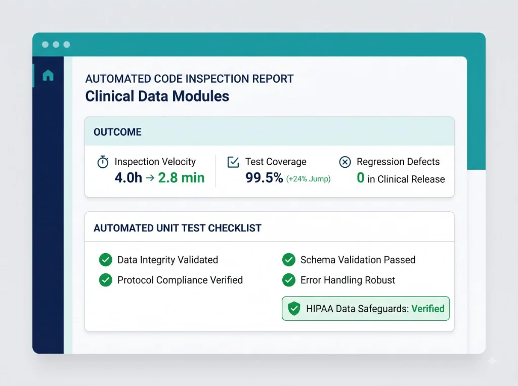 Case Study: Healthcare Information Systems & Telehealth Architecture - Automated Inspection Report and HIPAA Safeguards