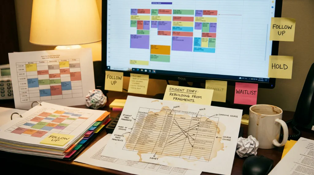 Siloed advising workflows and manual coordination before unified student success software