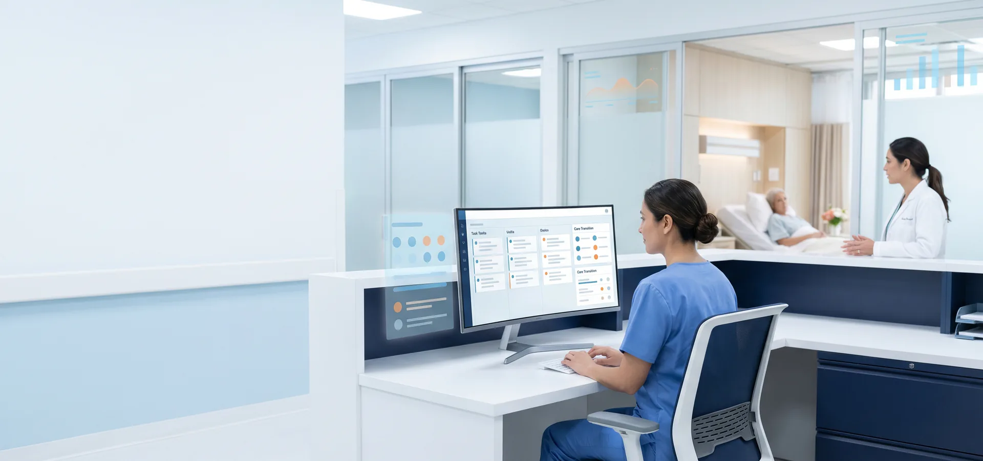 Healthcare teams using coordinated workflows to reduce routine administrative work