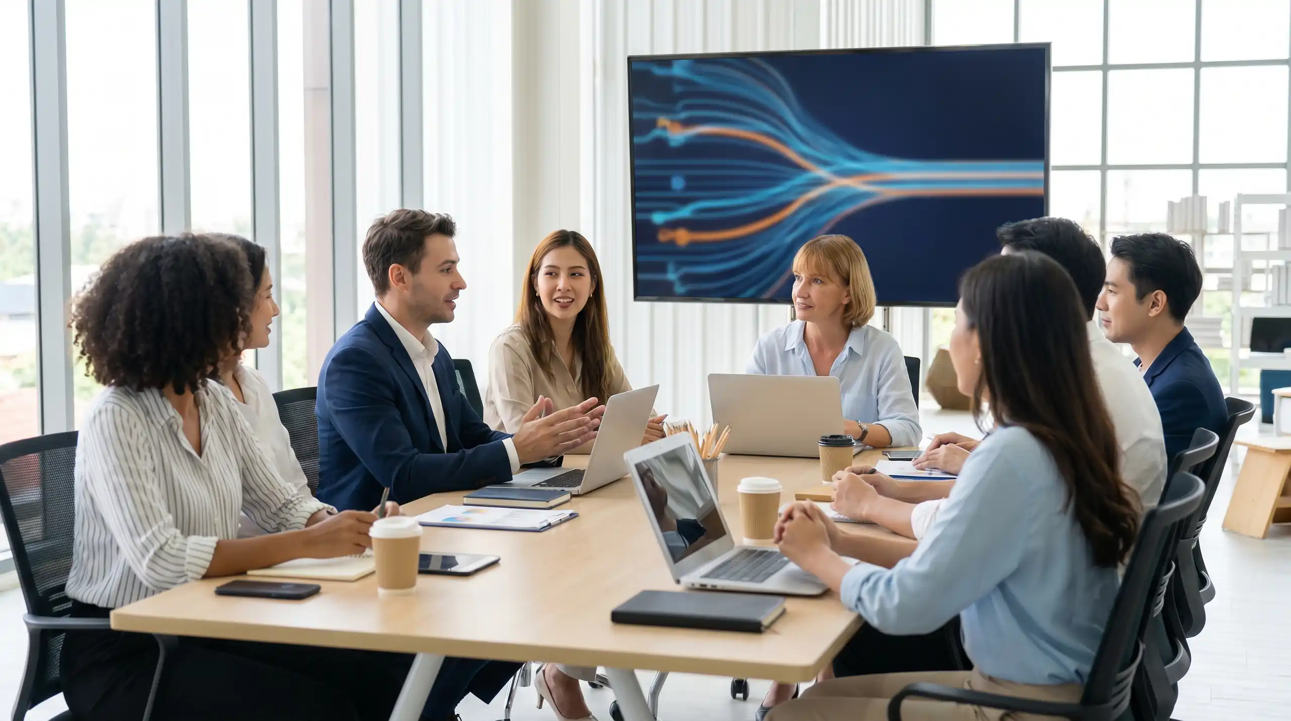 Finance and operations reviewing settlement and service metrics together
