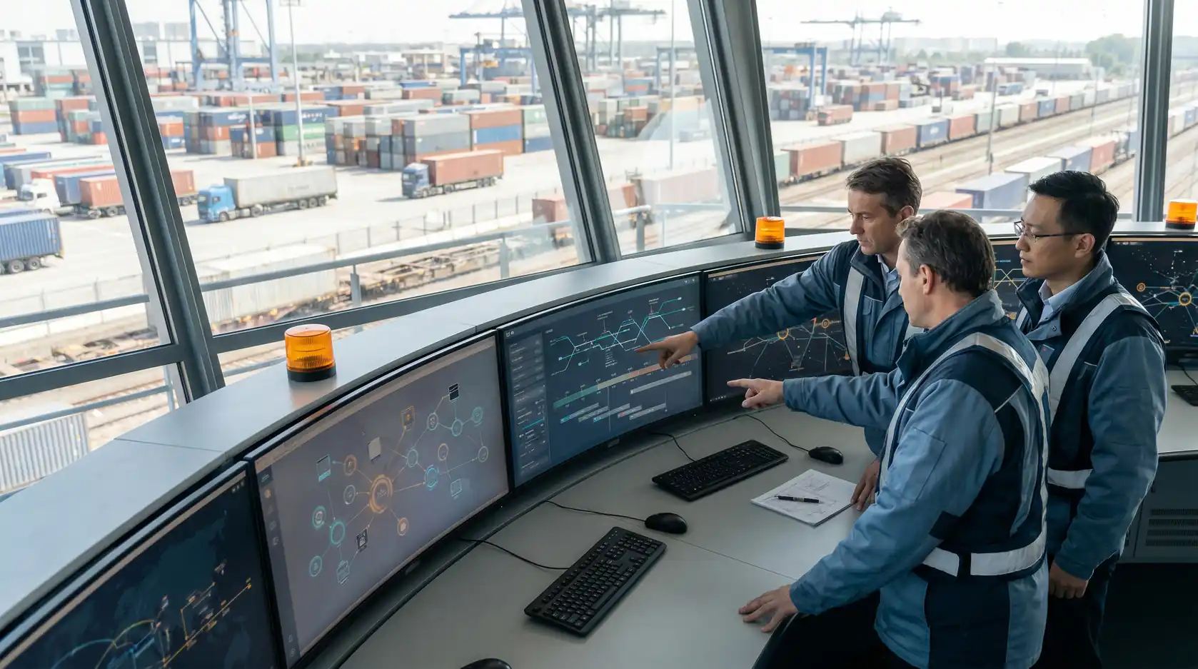 Logistics control dashboard for assignment lifecycle and platform operations