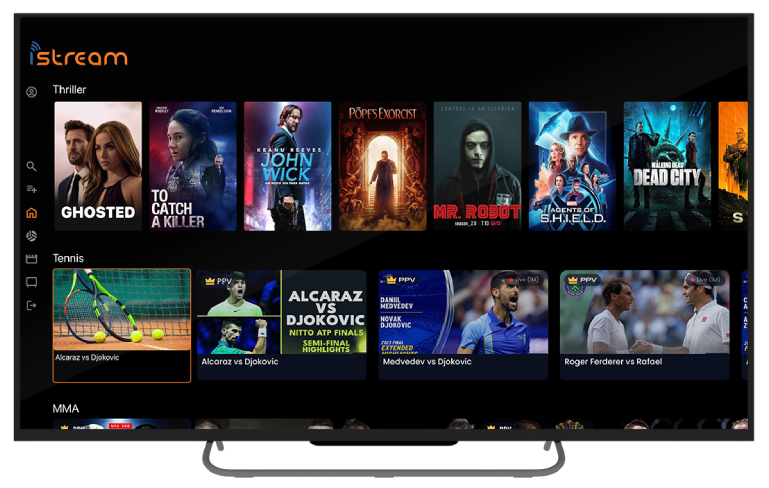 OTT Platform Interface