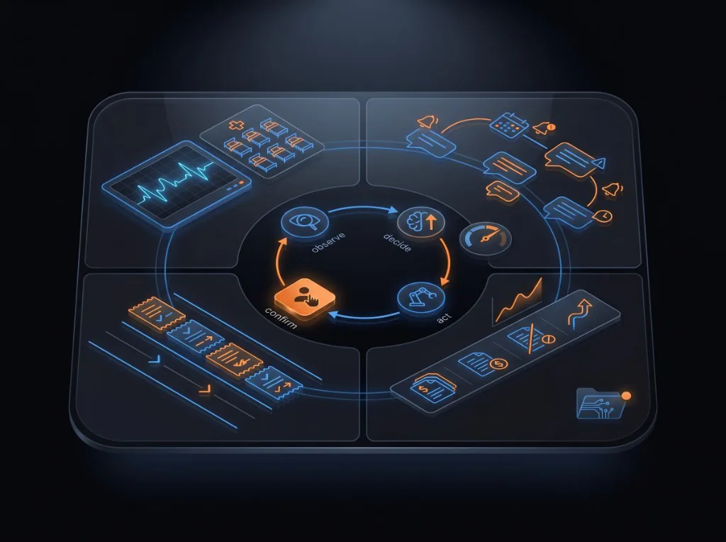Unified healthcare agentic command center mockup