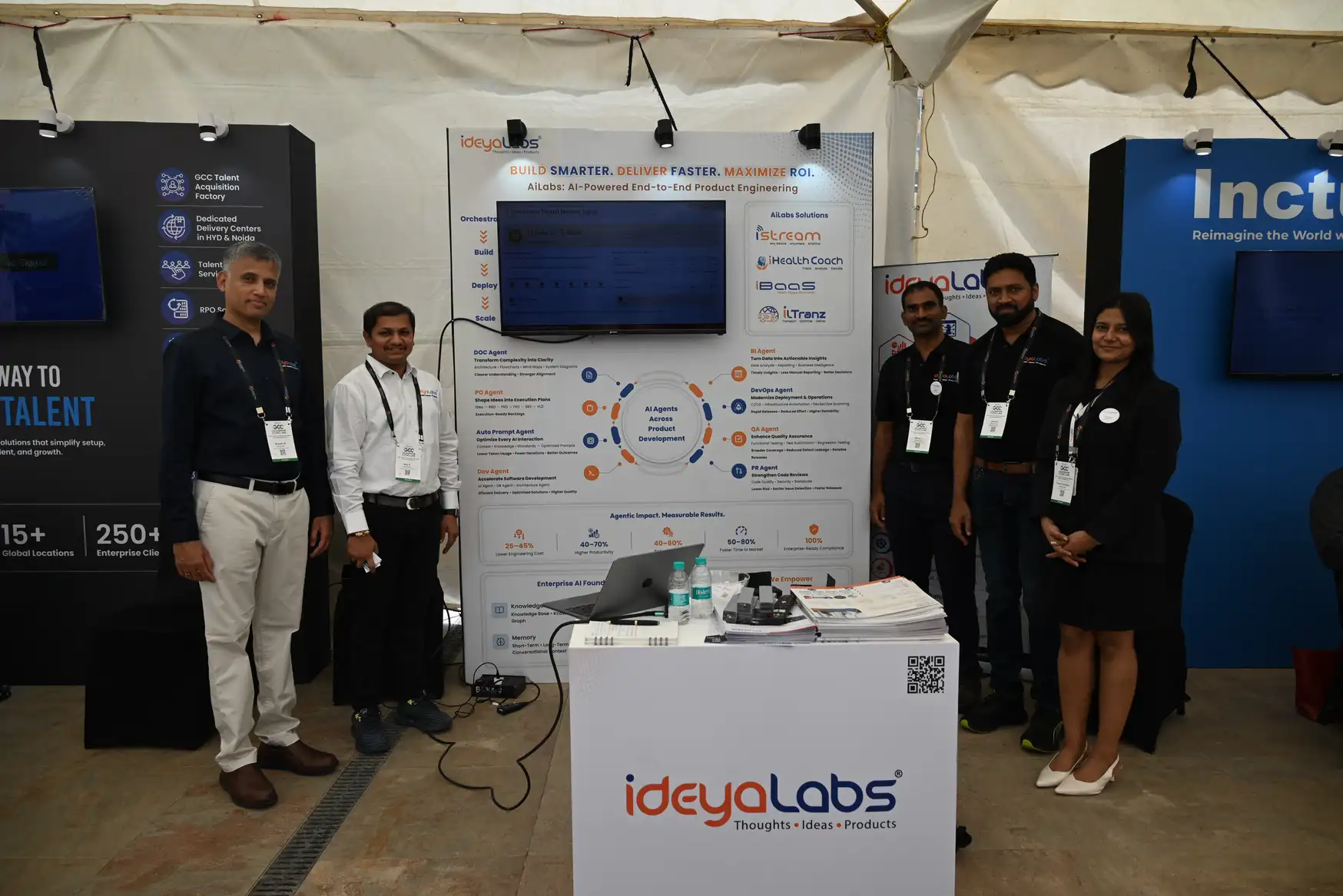 ideyaLabs team participating at GCC Leadership Conclave booth